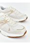 Beige Lace-Up Women's Sneakers - 3