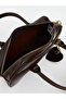 Brown Leather Look Women's Shoulder Bag - 4
