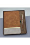 Soft Leather Notebook and Rollerball Pen Set - 2