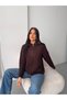 Women's Zippered Half Fisherman Hair Braid Sweater - 4