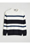 Esvab • Modern & Distinctive Zero Roba Collar Striped Men's Knitwear Sweater - 6
