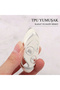 Ford Compatible Focus, Transit, Fiesta, Modeo, Fusion, Ka, Galaxy Silver Edge Tpu Key Case Cover (White) - 5