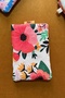 Passport Cover with Pocket Floral Fabric - 5
