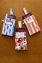 Passport Cover with Pocket Floral Fabric