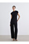 Black Crew Neck Women's Tunic - 2