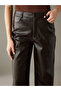 Lcw Vision Standard Fit Women's Leather-Look Pants - 8