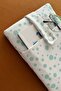 Linen Book Cover with Pockets Polka Dot Patterned Book Lover Gift - 7