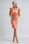 Floral pattern long sleeve dress 2956 - 7