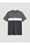 Esvab • Modern & Distinctive Zero Roba Collar Color Block Combed Cotton Men's T-Shirt - 6