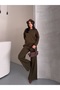Women's Crew Neck Sweater Pants Bottom-Top Knitwear Set - 6