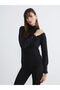 Create Your Style with Uzg Store Black Turtleneck Women's Knitwear Sweater