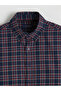 Regular Fit Long Sleeve Plaid Men's Lumberjack Shirt - 7