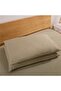 King Bed Sheets Set, 500 TC, 4 Piece, Microfiber, 41 cm Pockets, Wrinkle Free (khaki) - 7