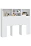Headboard Cabinet White 120x19x103.5 cm - 2