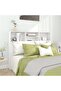 Headboard Cabinet White 140x19x103.5 cm