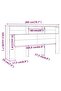 Headboard Cabinet White 200x19x103.5 cm - 3
