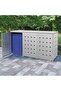Triple Wheelie Bin Shed 240 L Stainless Steel
