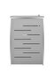 Quadruple Wheelie Bin Shed 276.5x77.5x112.5 cm Stainless Steel - 5