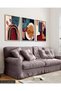 Abstract Poster 3 Pieces Wooden Framed Painting Act - 2