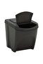 Stackable Garbage Bin Boxes 4 pcs Grey 100 L Polypropylene - 5