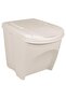 Stackable Garbage Bin Boxes 3 pcs White 75 L Polypropylene