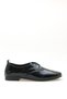 Como Genuine Leather Black Patent Leather Lace-Up Women's Ballerinas - 5
