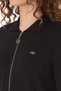 Women's Black Zippered Polo Collar Knitwear Cardigan 50317375-Vr046 - 7