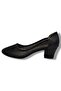 86005-26 Mesh Beaded Stone Thick Heel Women's Shoes - 3