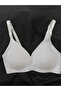 White Laser Cut Stitch-Free Bra with Removable Pads, Cotton, Adjustable Strap with Agraft - 5