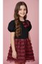 Red Skirt-Blouse Girl's Set - 2