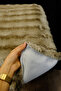 Plush Sofa Cover Fluffy Bubble Brown Just for Sitting 1 Piece 90X200 cm - 5