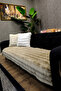 Plush Sofa Cover Fluffy Bubble Brown Just for Sitting 1 Piece 90X200 cm - 2