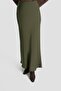 Satin Skirt Oil Green - 5