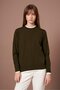 Women's Ribbed Detailed Sweater Khaki 25290