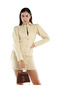 Women Cut Out Ruched Shirt Dress - 4