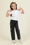 Smoked Girl's Jeans with Bow - 2