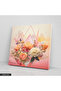 Lines and Flowers One Piece Square Canvas - Canvas Painting - 2
