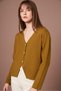 Women's Button Detail V-Neck Cardigan Oriw 25264 - 4