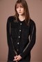 Women's Striped Detail Cardigan Black 25292 - 4