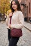 Women's Quilted Crossbody Bag - Shoulder Bag with Strap - 3