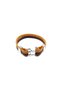 Earth Knot – Genuine Leather Braided Steel Detail Men's Bracelet-50-670 - 2