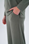 Women's Famous High Quality Plus Size Modal Fabric V-Neck Bottom-Top Set - 1003 - 7