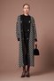 Women's Button Detail Striped Long Knitwear Cardigan Black 25149 - 4