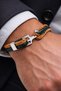 Olive Terra – Green & Tan Genuine Leather Men's Bracelet-50-669