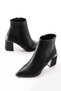 Zri̇n-410 Premium Black Zippered Heeled Women's Daily Boots - 6