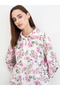 Women Floral Print Long Sleeve Shirt - 4