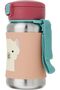 Toddler Sippy Cup with Straw - Zoo Stainless Steel Straw Bottle, Llama - 6