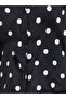 Women Black Polka Dot Tie-Waist Shirt - 3