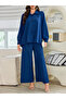 Women Long Sleeve Shirt and Straight Leg Pants Co-Ords - 3