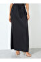 Women Black Batwing Sleeve Abaya and Skirt Set - 4